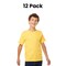 12 Pack : M&O Youth Gold Soft Touch Crewneck Short Sleeve T-Shirt For Play Wear
